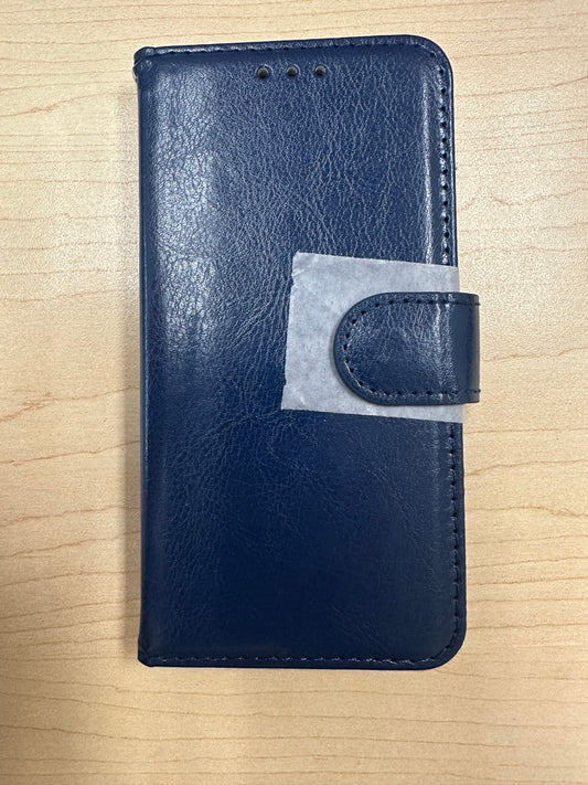 navy blue leather wallet case iPhone 7/8/SE