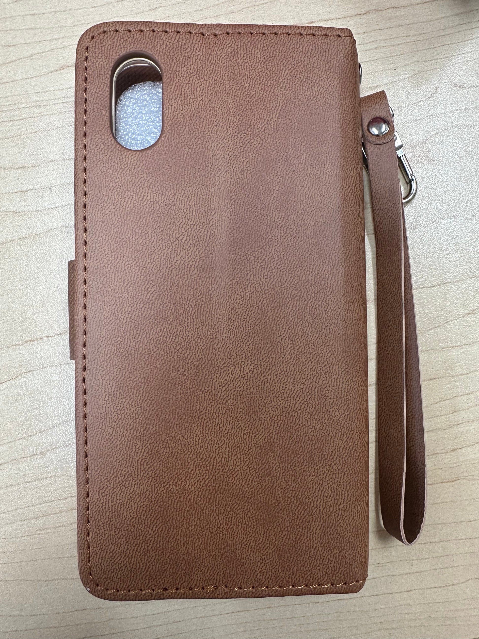 Brown Roar leather wallet case for iPhone X/XS